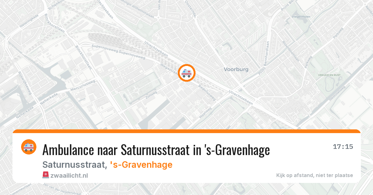 Ambulance naar Saturnusstraat in 's-Gravenhage — 31 jul 2026