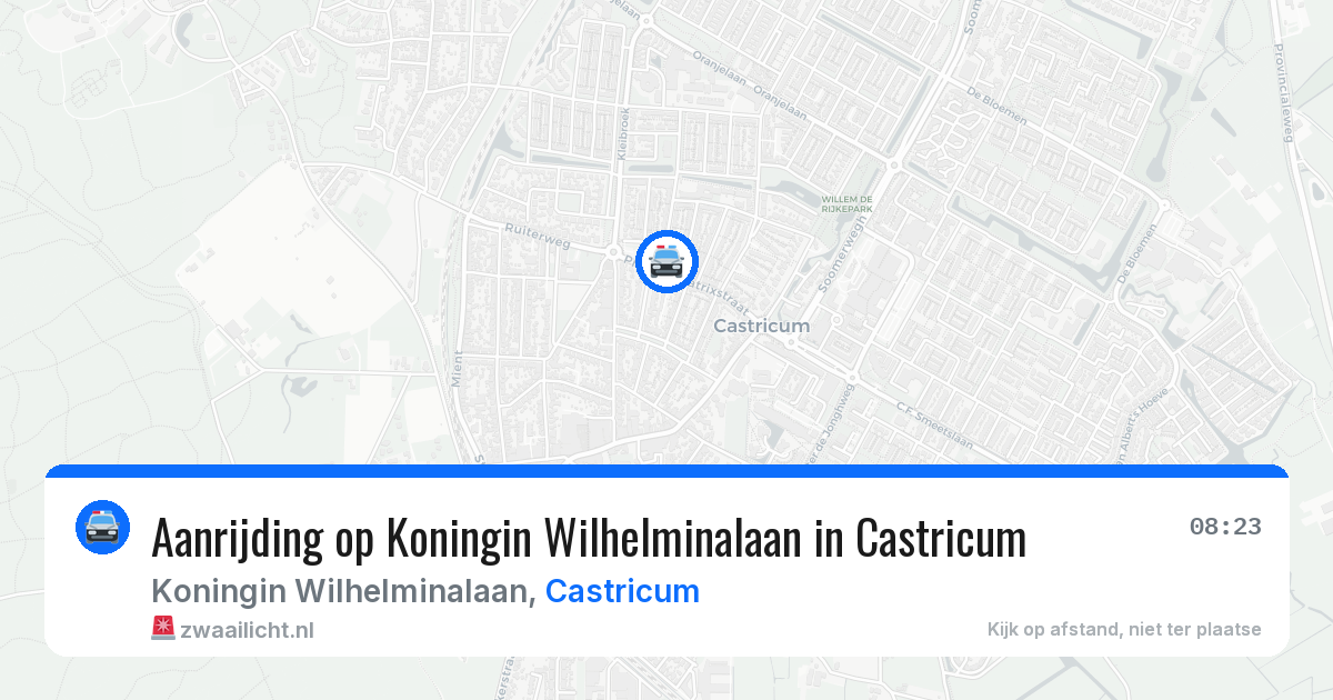 Aanrijding op Koningin Wilhelminalaan in Castricum — 26 mei 2026