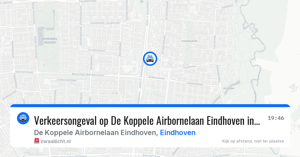 Verkeersongeval op De Koppele Airbornelaan Eindhoven in Eindhoven — 17 jan 2026