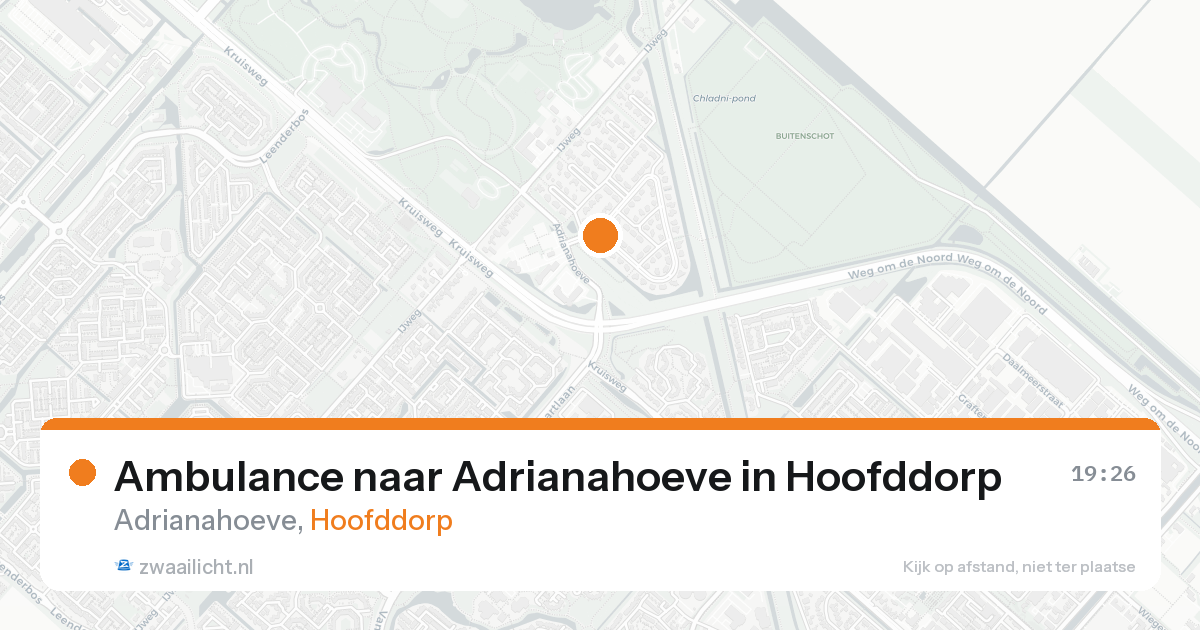 Ambulance naar Adrianahoeve in Hoofddorp — 7 feb 2026