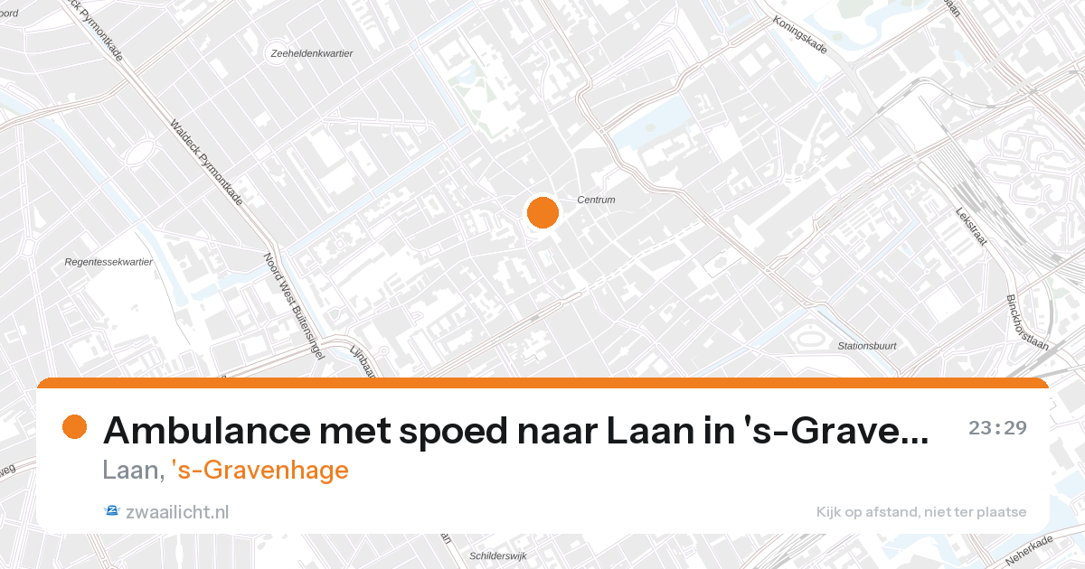 Ambulance met spoed naar Laan in 's-Gravenhage — 26 aug 2026