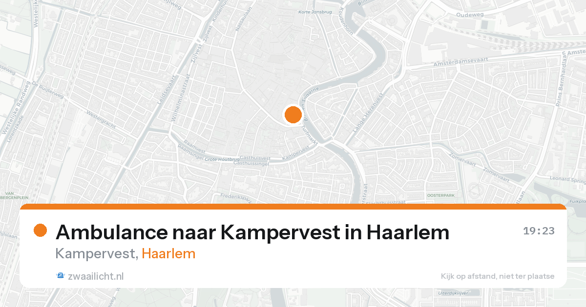 Ambulance naar Kampervest in Haarlem — 20 aug 2026