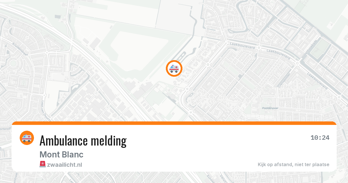Ambulance melding — 22 jun 2026