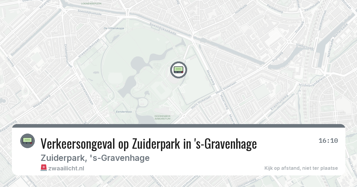 Verkeersongeval op Zuiderpark in 's-Gravenhage — 23 feb 2026
