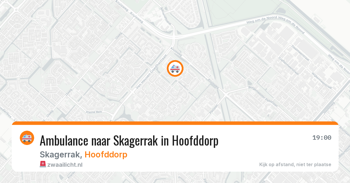 Ambulance naar Skagerrak in Hoofddorp — 14 jun 2026