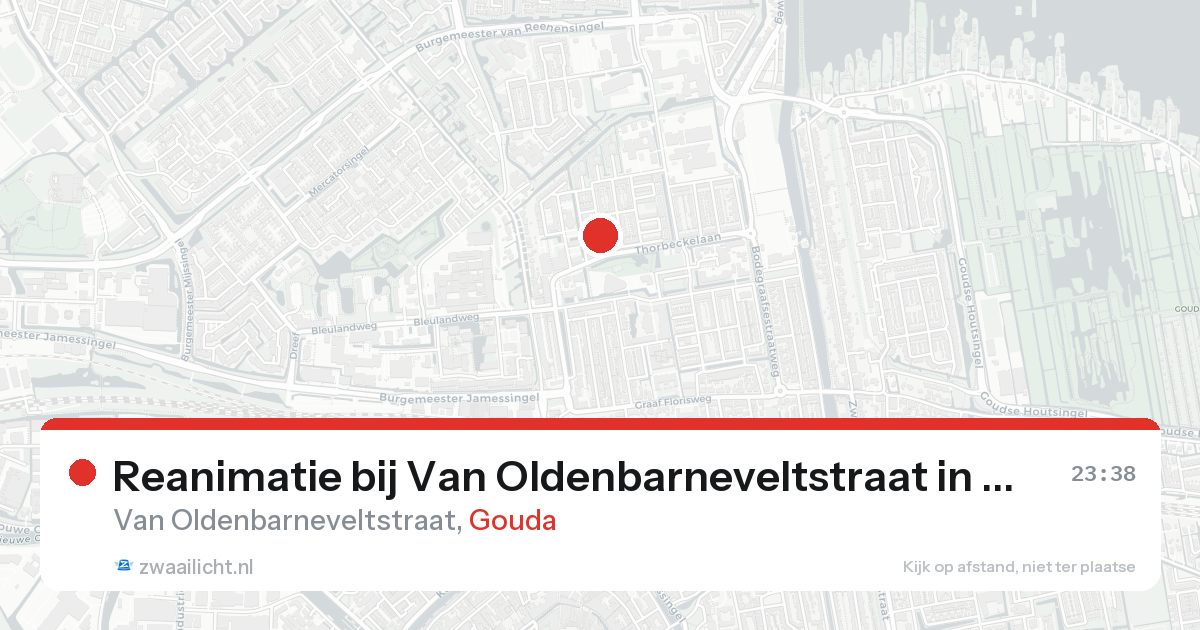 Reanimatie bij Van Oldenbarneveltstraat in Gouda — 10 mei 2026