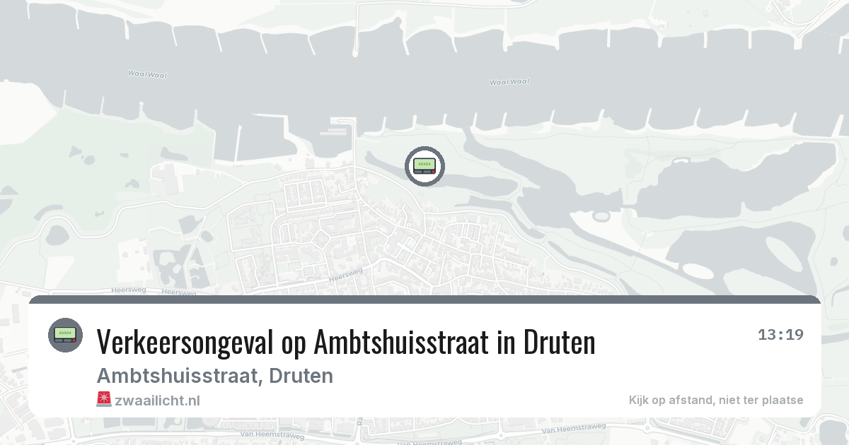 Verkeersongeval op Ambtshuisstraat in Druten — 22 mrt 2026
