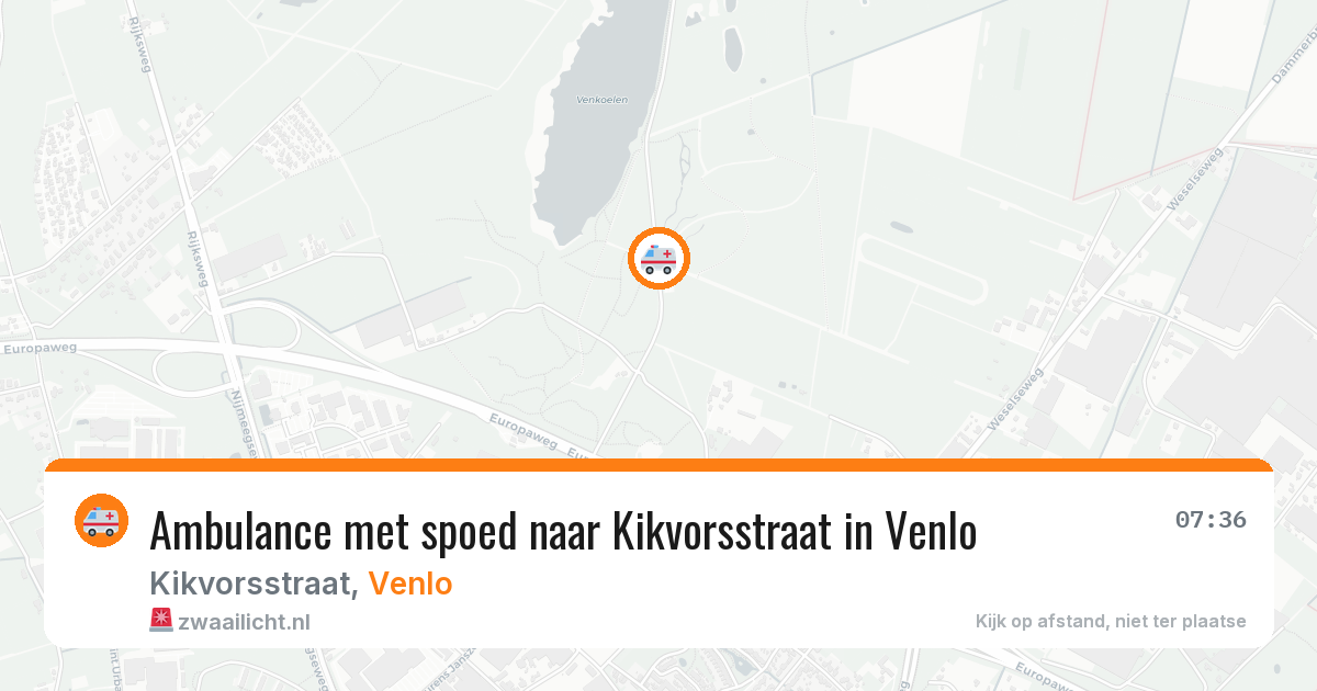 Ambulance met spoed naar Kikvorsstraat in Venlo — 26 mei 2026