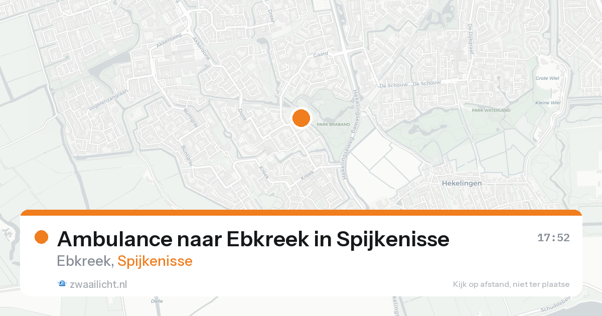Ambulance naar Ebkreek in Spijkenisse — 15 jul 2026