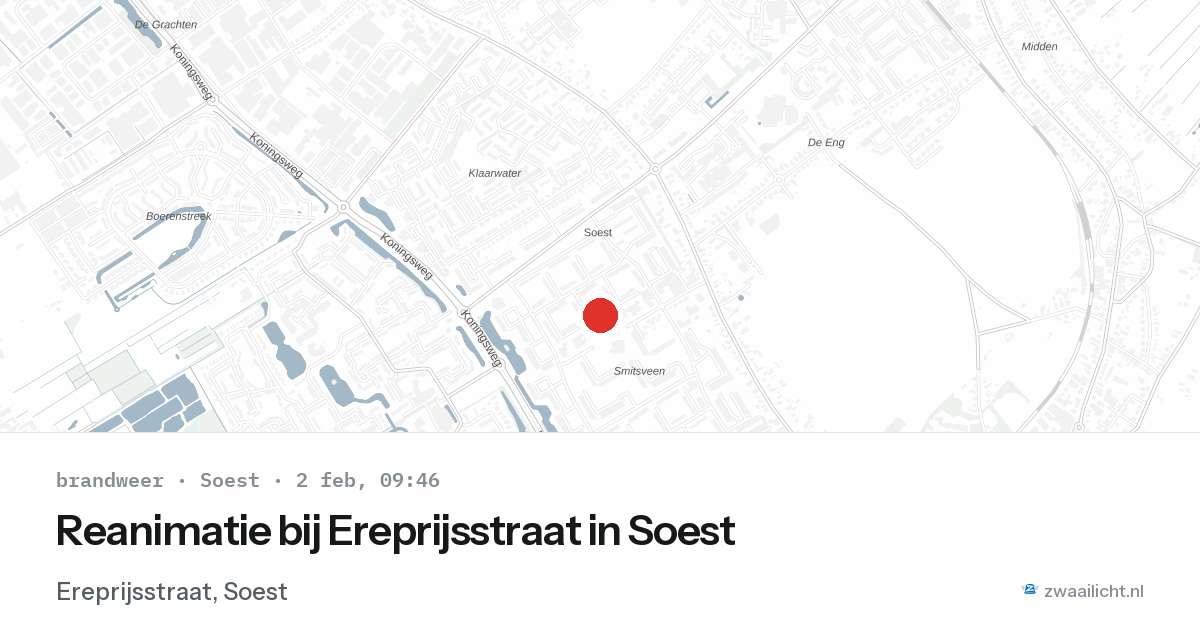Reanimatie bij Ereprijsstraat in Soest — 2 feb 2026