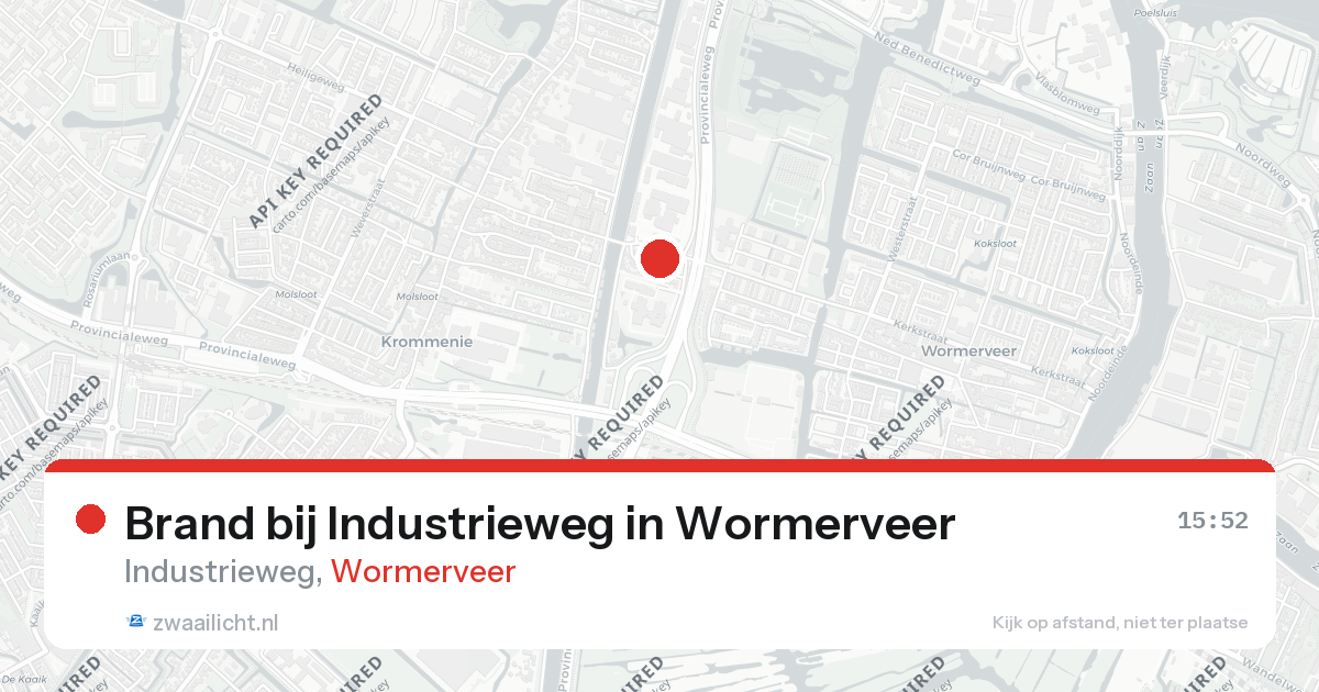 Brand bij Industrieweg in Wormerveer — 12 mrt 2026