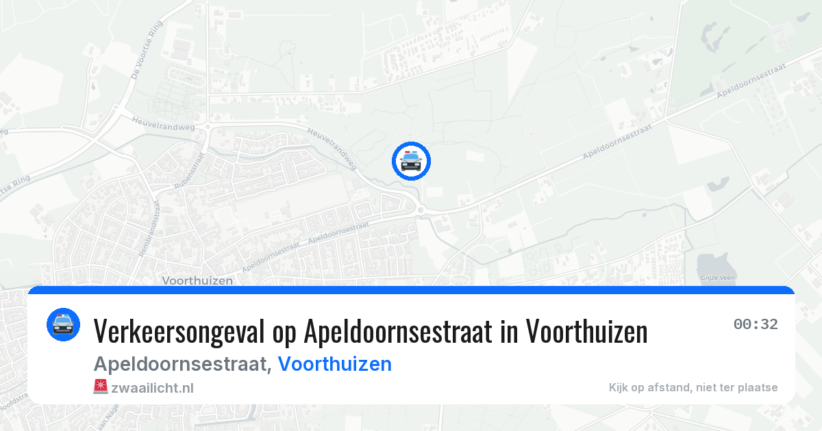 Verkeersongeval op Apeldoornsestraat in Voorthuizen — 16 jun 2026