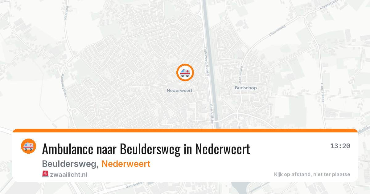 Ambulance naar Beuldersweg in Nederweert — 25 mrt 2026