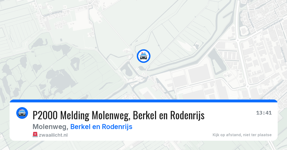 P2000 Melding Molenweg, Berkel en Rodenrijs — 24 jun 2026