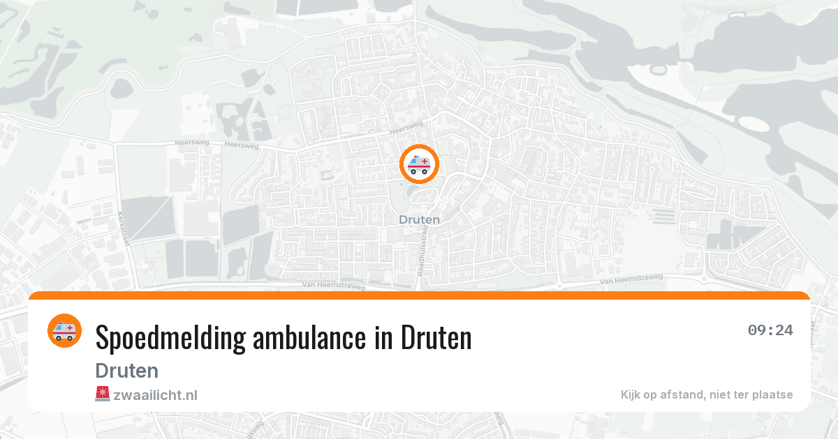Spoedmelding ambulance in Druten — 6 mei 2026