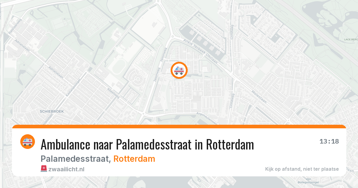 Ambulance naar Palamedesstraat in Rotterdam — 16 jun 2026