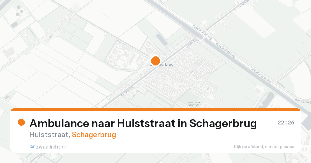 Ambulance naar Hulststraat in Schagerbrug — 21 aug 2026
