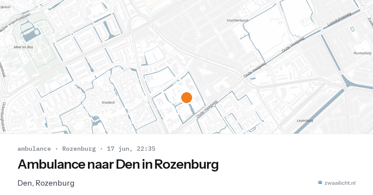 Ambulance naar Den in Rozenburg — 17 jun 2026
