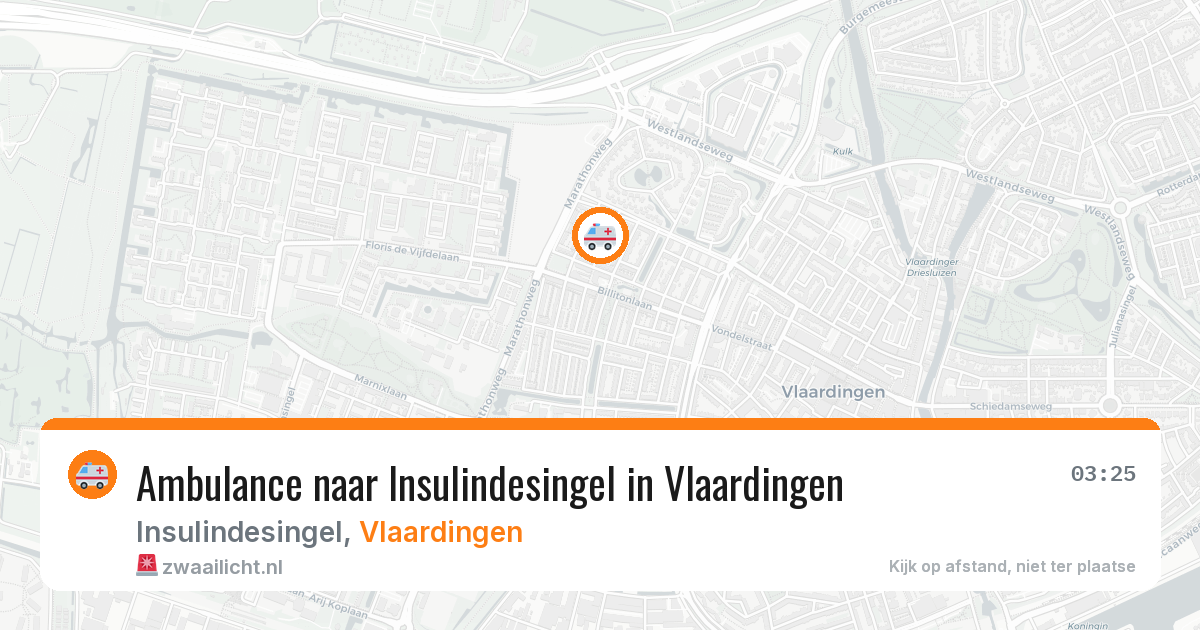 Ambulance naar Insulindesingel in Vlaardingen — 7 mei 2026