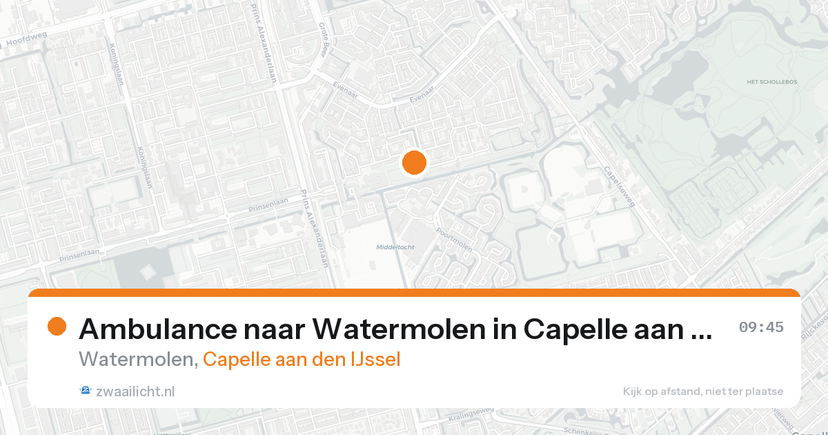 Ambulance naar Watermolen in Capelle aan den IJssel — 18 aug 2026