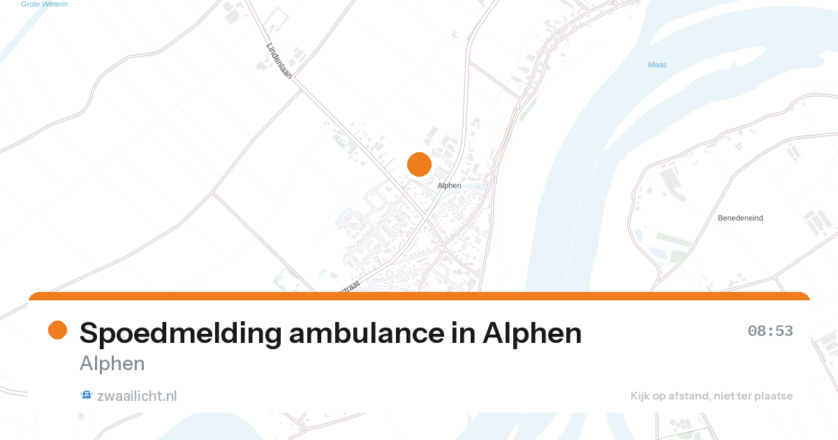 Spoedmelding ambulance in Alphen — 6 apr 2026