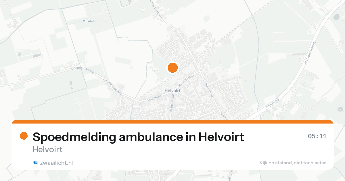 Spoedmelding ambulance in Helvoirt — 8 feb 2026