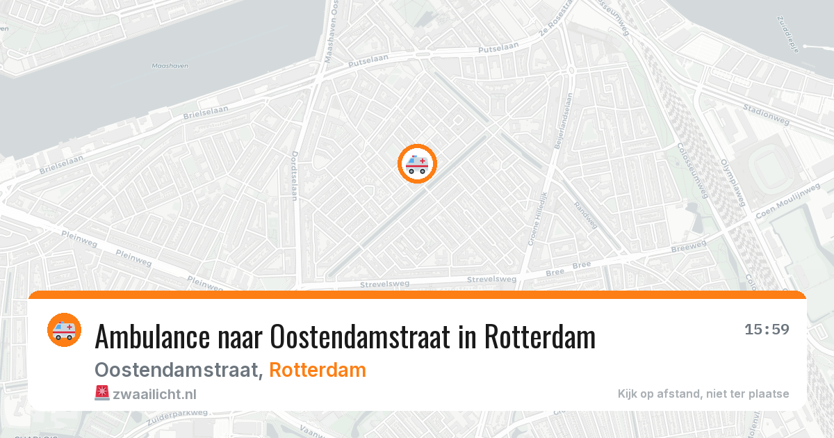 Ambulance naar Oostendamstraat in Rotterdam — 30 mrt 2026