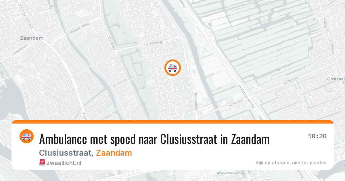 Ambulance met spoed naar Clusiusstraat in Zaandam — 26 jan 2026