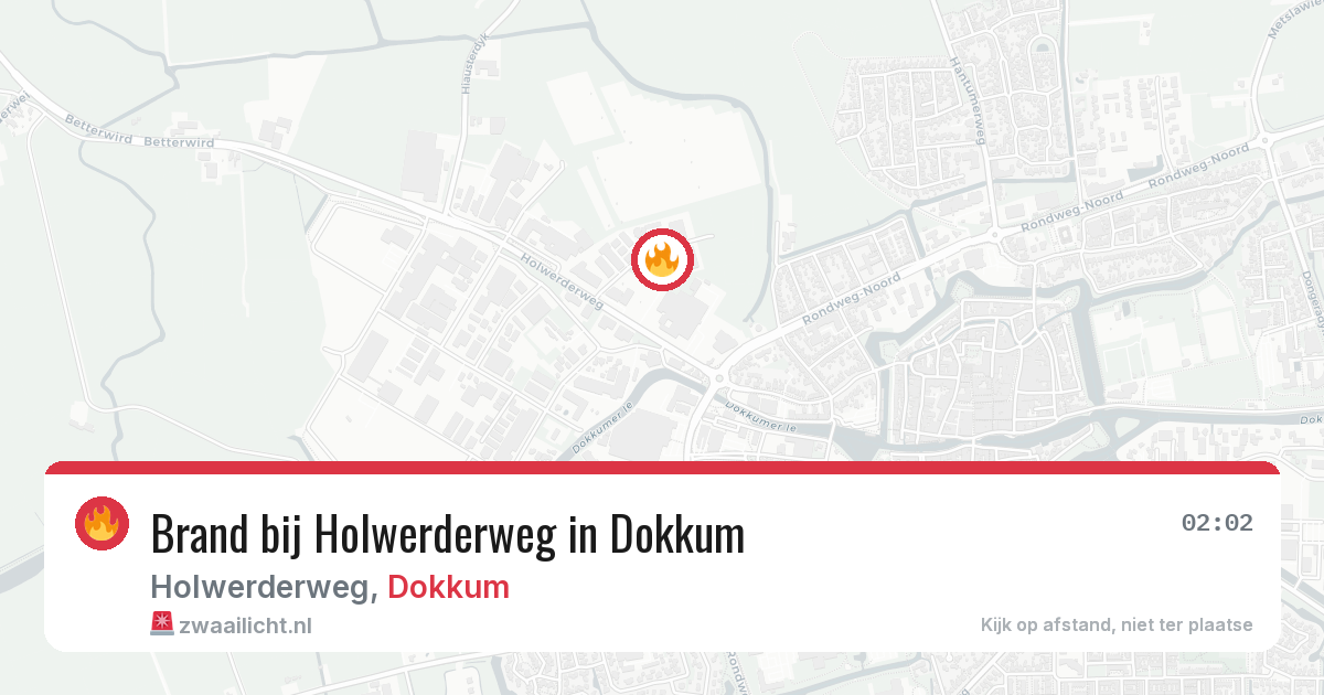 Brand bij Holwerderweg in Dokkum — 20 jun 2026