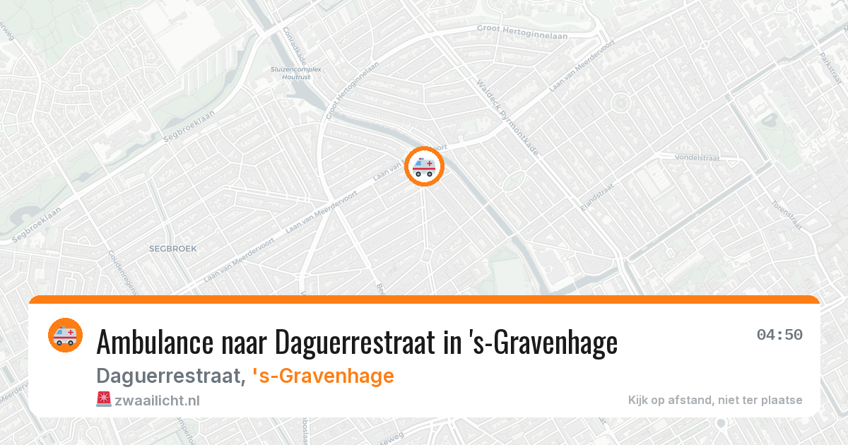 Ambulance naar Daguerrestraat in 's-Gravenhage — 31 jul 2026