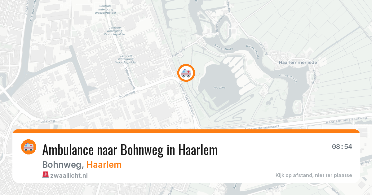 Ambulance naar Bohnweg in Haarlem — 24 mei 2026