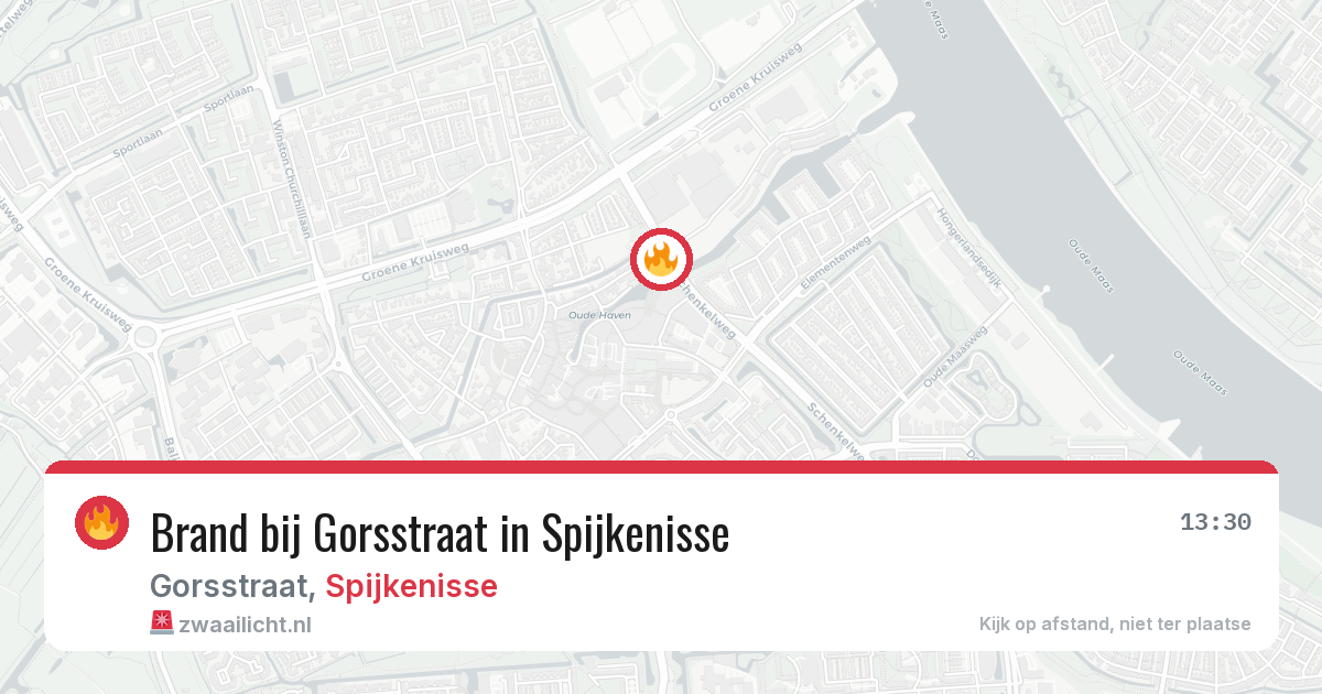 Brand bij Gorsstraat in Spijkenisse — 28 mei 2026