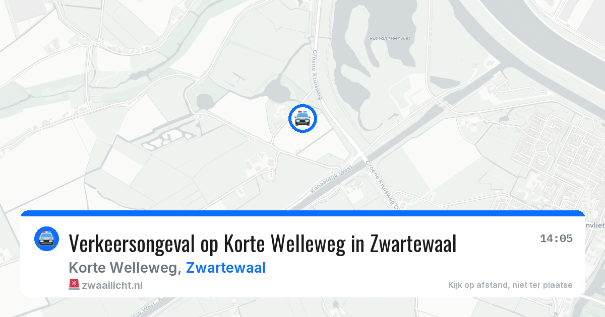 Verkeersongeval op Korte Welleweg in Zwartewaal — 6 jun 2026