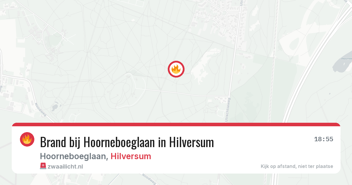 Brand bij Hoorneboeglaan in Hilversum — 3 apr 2026