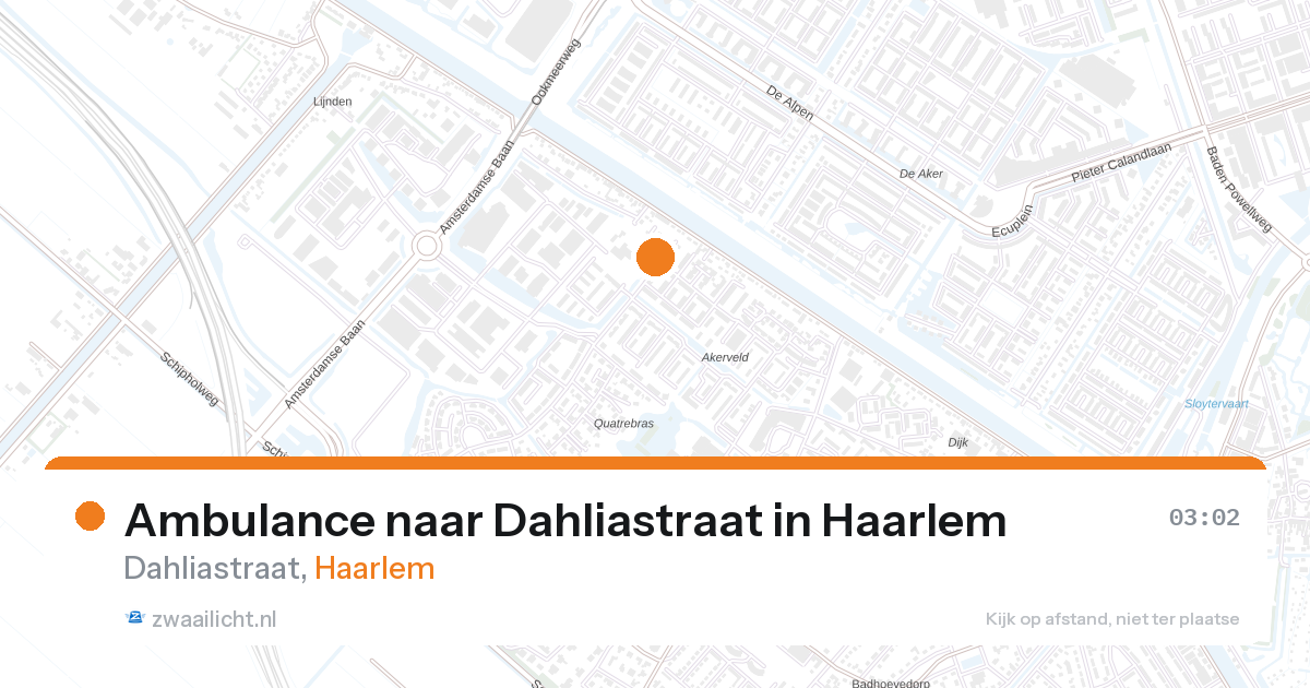 Ambulance naar Dahliastraat in Haarlem — 1 feb 2026