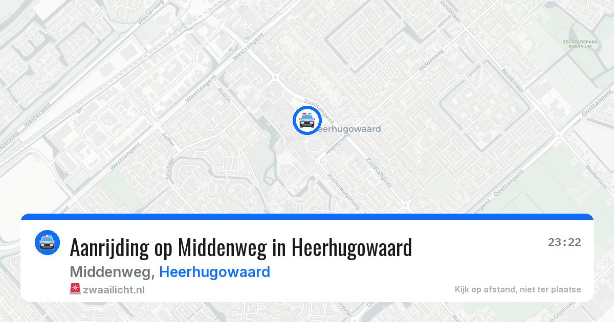 Aanrijding op Middenweg in Heerhugowaard — 20 jun 2026