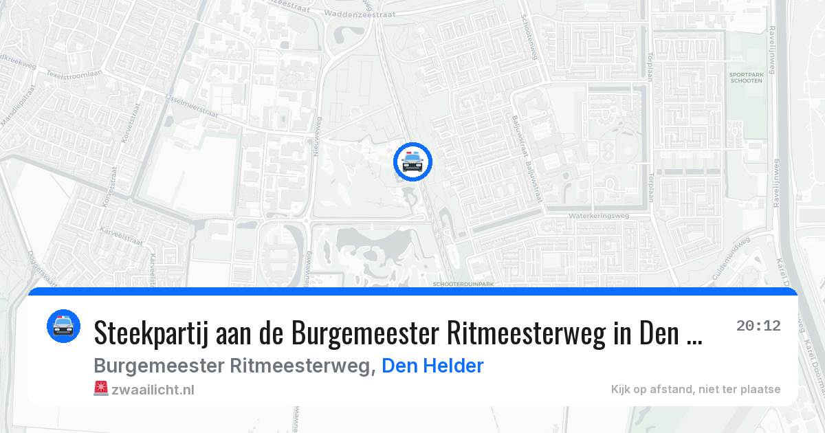 Steekpartij aan de Burgemeester Ritmeesterweg in Den Helder — 12 jul 2026