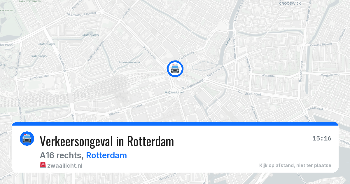 Verkeersongeval in Rotterdam — 10 jun 2026