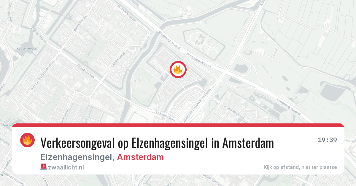 Verkeersongeval op Elzenhagensingel in Amsterdam — 15 jun 2026