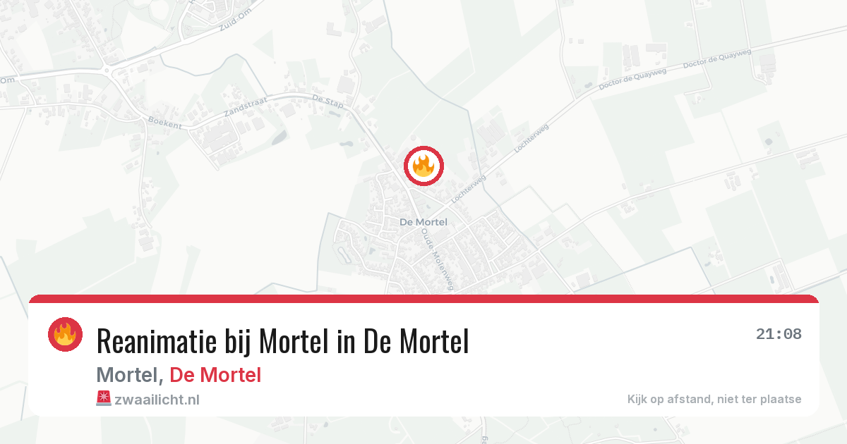 Reanimatie bij Mortel in De Mortel — 15 jun 2026