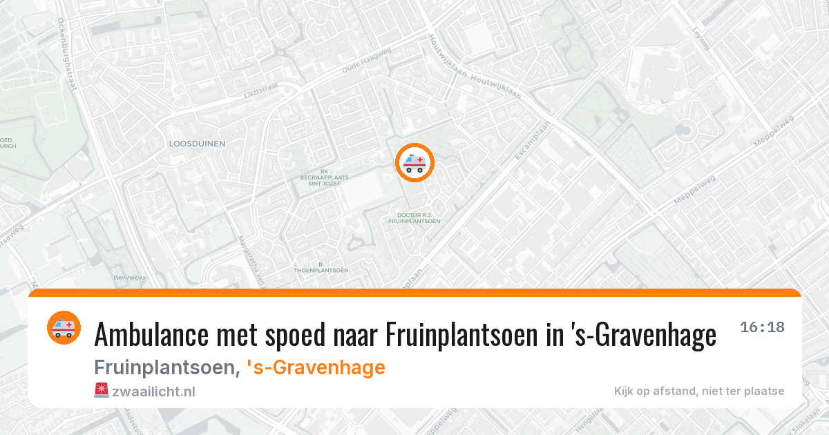Ambulance met spoed naar Fruinplantsoen in 's-Gravenhage — 30 jun 2026