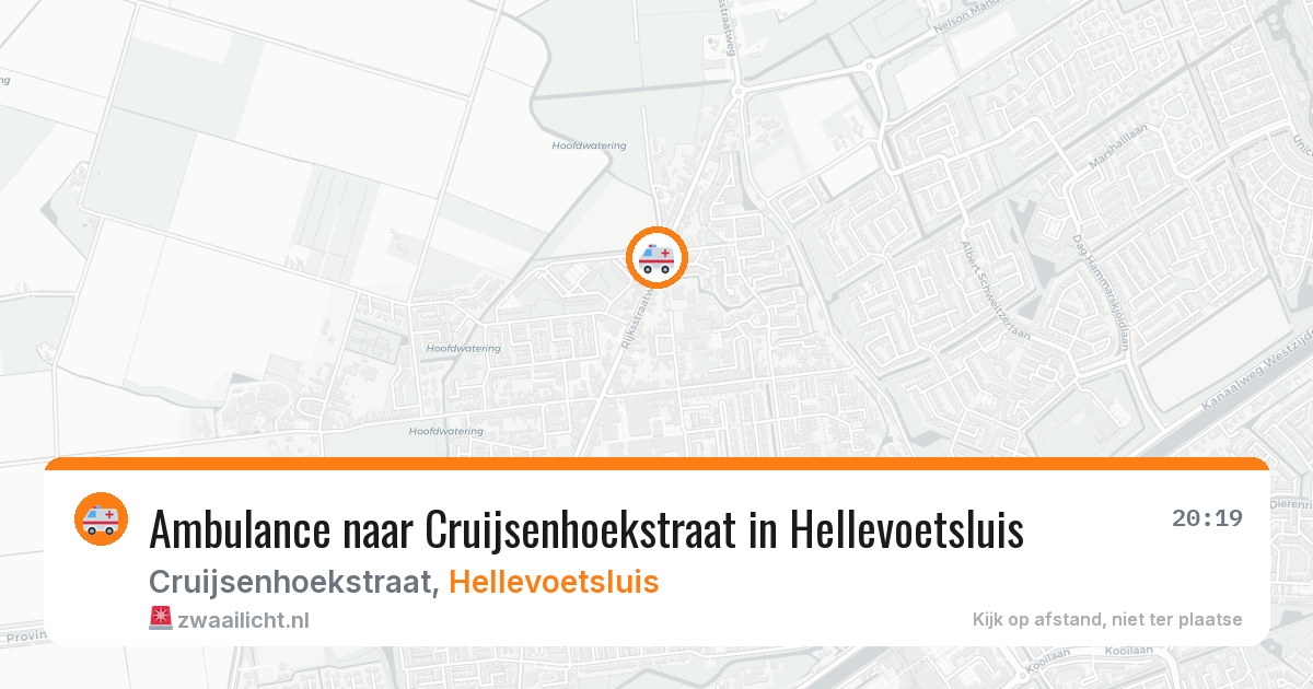Ambulance naar Cruijsenhoekstraat in Hellevoetsluis — 30 jun 2026