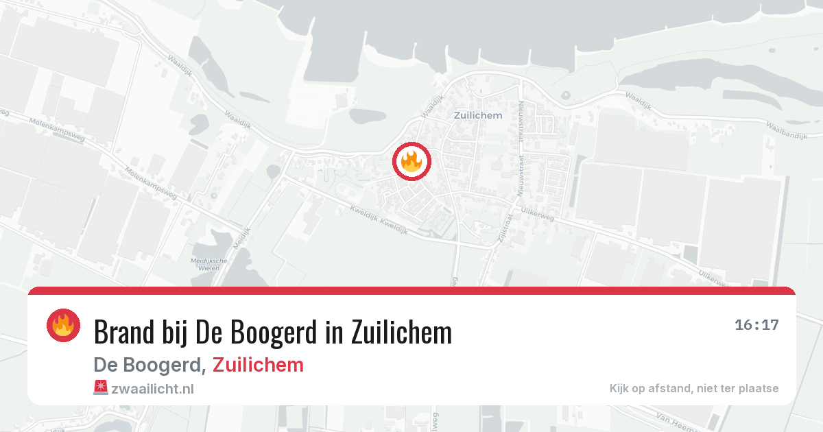 Brand bij De Boogerd in Zuilichem — 3 jul 2026