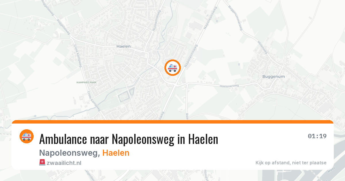Ambulance naar Napoleonsweg in Haelen — 30 jun 2026