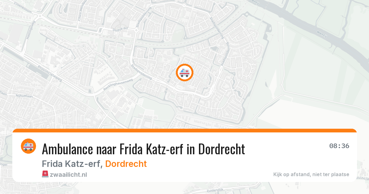 Ambulance naar Frida Katz-erf in Dordrecht — 30 jun 2026
