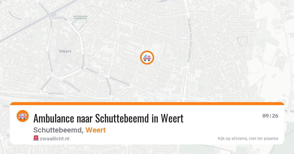 Ambulance naar Schuttebeemd in Weert — 28 jun 2026