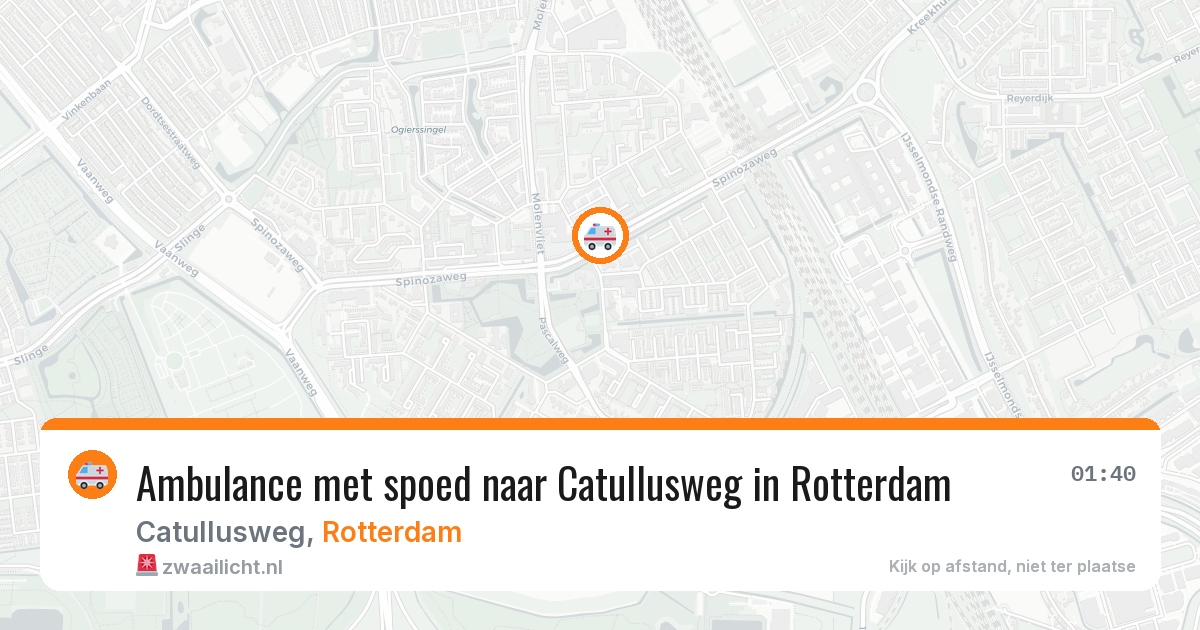 Ambulance met spoed naar Catullusweg in Rotterdam — 4 jun 2026