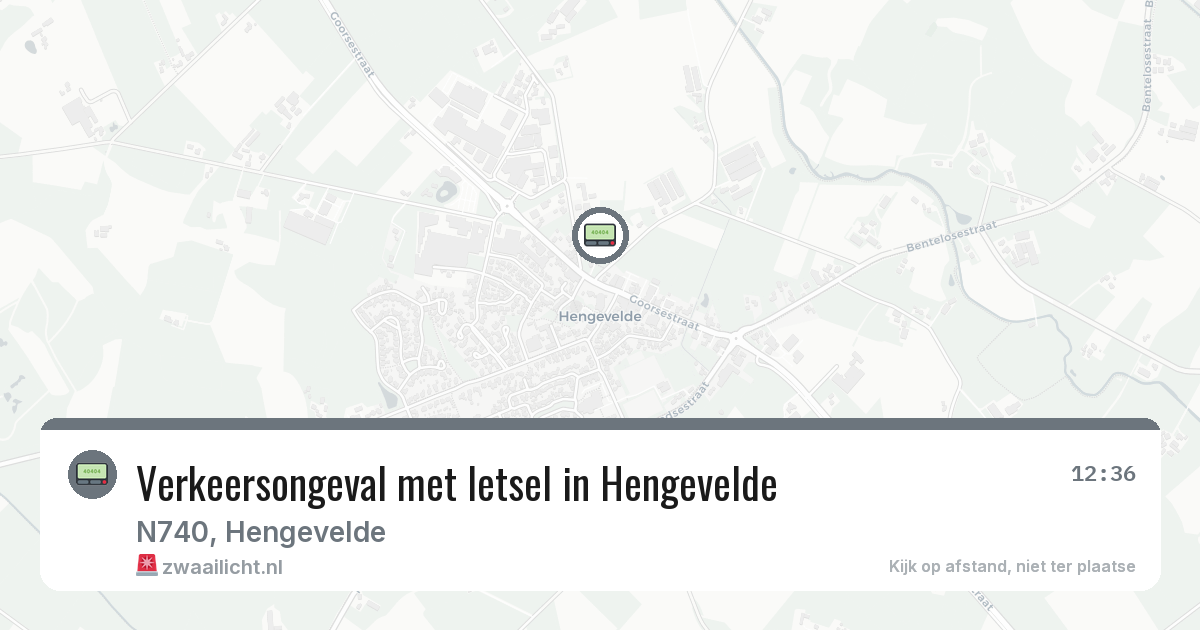Verkeersongeval met letsel in Hengevelde — 22 jul 2026