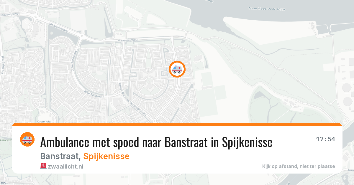 Ambulance met spoed naar Banstraat in Spijkenisse — 12 jun 2026