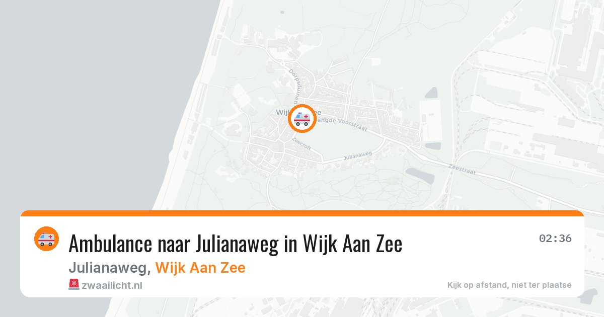 Ambulance naar Julianaweg in Wijk Aan Zee — 9 apr 2026